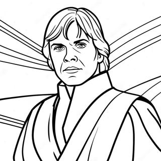 Luke Skywalker In Jedi Robes Coloring Page 14941-11766