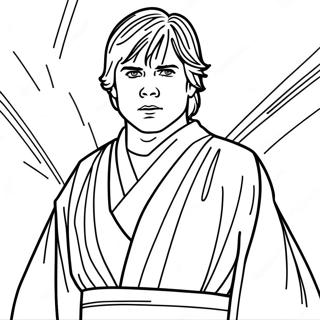 Luke Skywalker In Jedi Robes Coloring Page 14941-11768