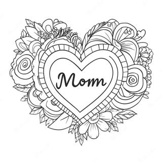 Heart Mom Coloring Page 14950-11770