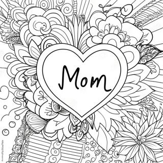 Heart Mom Coloring Page 14950-11772