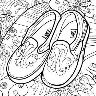 Vans Classic Slip On Shoes Coloring Page 14970-11790