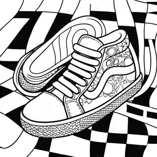 Vans Shoes Coloring Pages