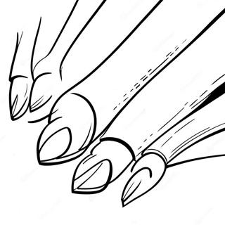 Nails Coloring Pages