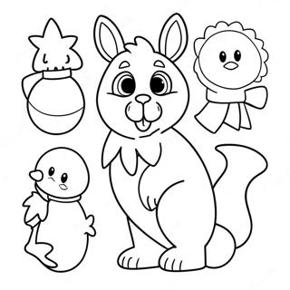 Christmas Animals Coloring Pages