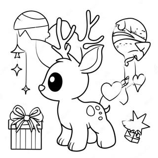 Christmas Animals Coloring Page 15010-11818