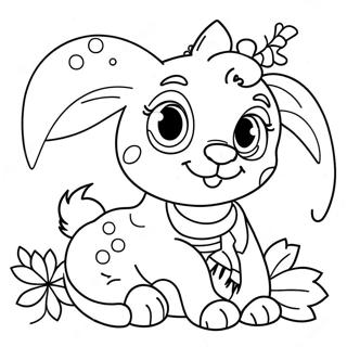 Christmas Animals Coloring Page 15010-11820