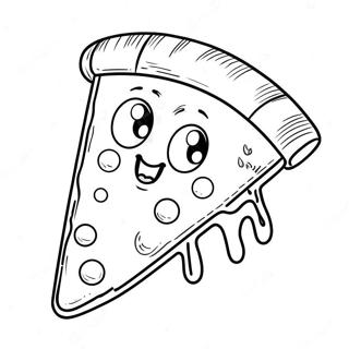 Cute Pizza Slice Coloring Page 1501-1219