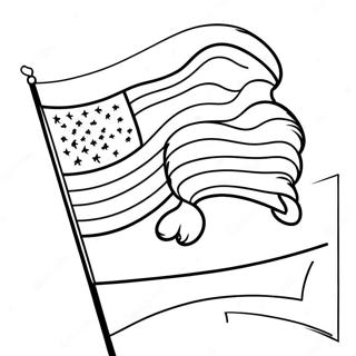 Patriotic Flag Coloring Page 1510-1198