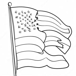 Patriotic Flag Coloring Page 1510-1199