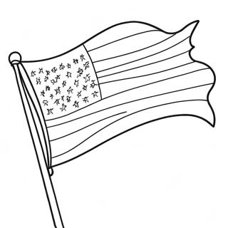 Patriotic Flag Coloring Page 1510-1200