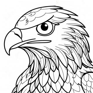 Bold Eagle Patriotic Coloring Page 1511-1210