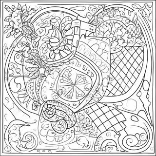 Colorful Mystery Grid Puzzle Coloring Page 15151-11937