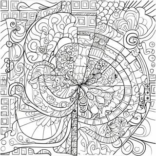 Colorful Mystery Grid Puzzle Coloring Page 15151-11938