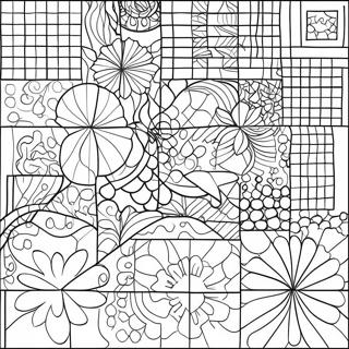 Colorful Mystery Grid Puzzle Coloring Page 15151-11940