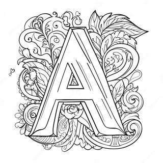 Letter A Coloring Page 15160-11936