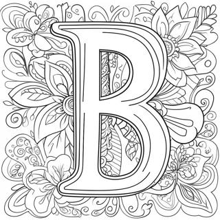 Colorful Letter B Coloring Page 15161-11941