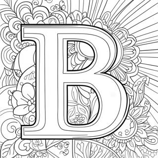 Colorful Letter B Coloring Page 15161-11942