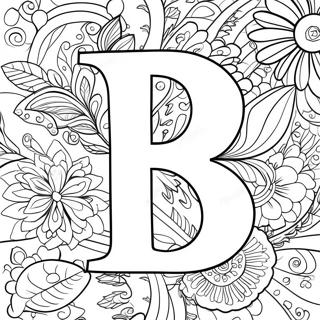 Colorful Letter B Coloring Page 15161-11943