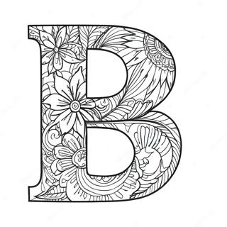 Colorful Letter B Coloring Page 15161-11944