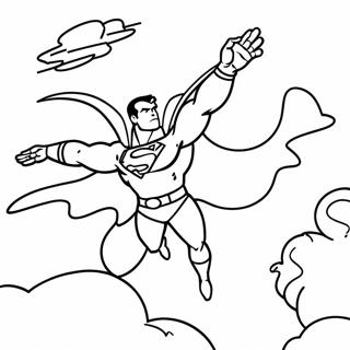 Shazam Flying Through The Sky Coloring Page 15171-11954