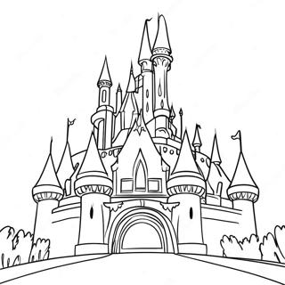 Magical Disneyland Castle Coloring Page 15181-11957