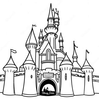 Magical Disneyland Castle Coloring Page 15181-11959