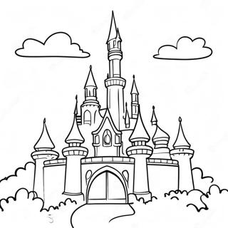 Magical Disneyland Castle Coloring Page 15181-11960