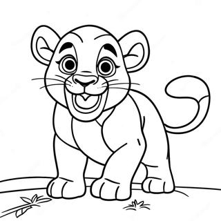 Simba Roaring Coloring Page 151-135