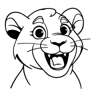 Simba Roaring Coloring Page 151-136