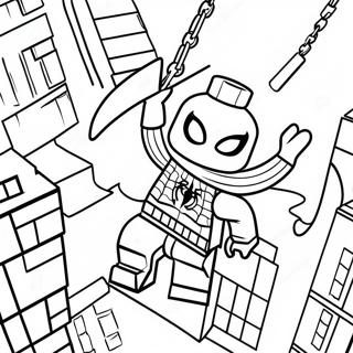 Spiderman Lego Coloring Pages