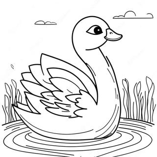 Swan Coloring Page 15220-11988