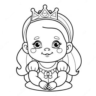 Cute Baby Princess Coloring Page 15240-11997