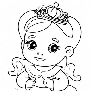 Cute Baby Princess Coloring Page 15240-11999