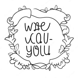 Colorful We Missed You Banner Coloring Page 15261-12019