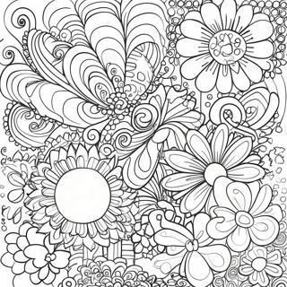 70's Groovy Coloring Pages