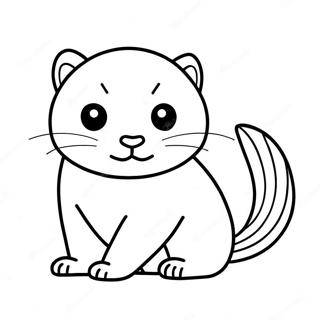 Ferret Coloring Pages