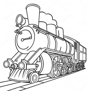 Steam Engine Coloring Page 15360-12100