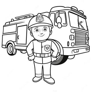 Firefighter Coloring Pages