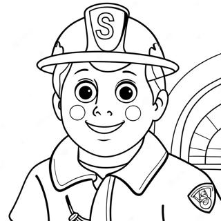 Fireman Sam Coloring Page 15400-12143