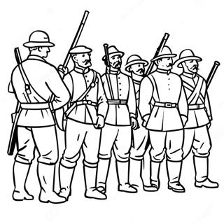 Civil War Soldiers Coloring Page 15420-12147