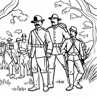 Civil War Soldiers Coloring Page 15420-12148