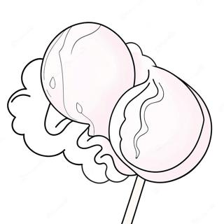 Cotton Candy Coloring Pages