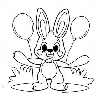 Toy Bonnie With Colorful Balloons Coloring Page 15491-12202