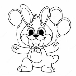 Toy Bonnie With Colorful Balloons Coloring Page 15491-12203