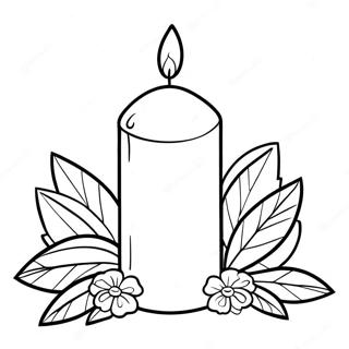 Candle Coloring Pages