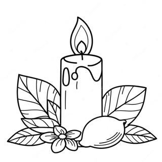 Candle Coloring Page 15500-12210