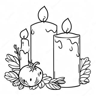 Candle Coloring Page 15500-12211