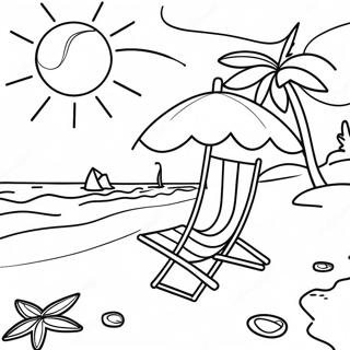 Beautiful Beach Scene From The Summer I Turned Pretty Coloring Page 15521-12236