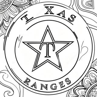 Texas Rangers Logo Coloring Page 15560-12257