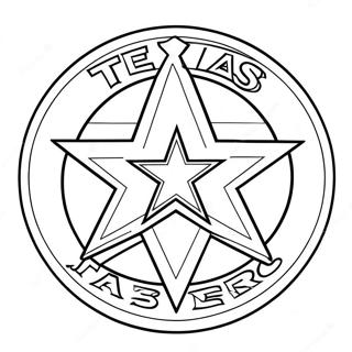 Texas Rangers Logo Coloring Page 15560-12258